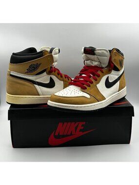 Air Jordan 1 Retro High OG Golden Harvest Black Sail 555088-700 Size 10.5 Men’s